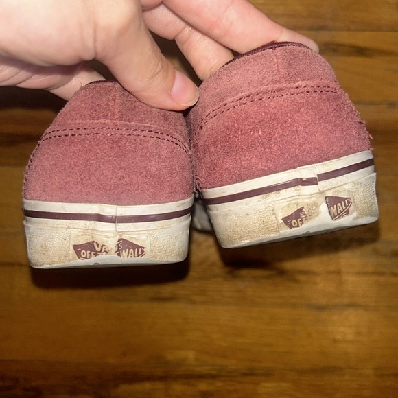 Maroon suede slip on vans - Picture 5 of 5